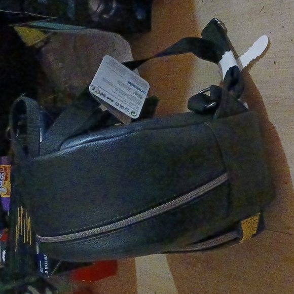 Batman Mini Backpack Black/Faux Leather Target Exclusive Michael Keaton - Picture 7 of 9